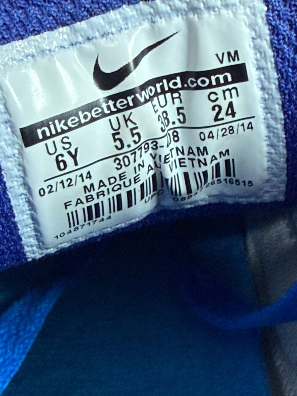 Nike Air Max 90 Photo Blue Deep Royal Women's Lace Up Sneakers Size 7.5 - Picture 8 of 8
